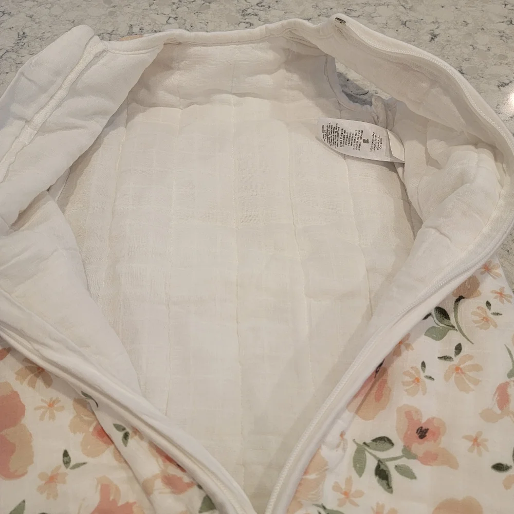 Pottery Barn Kids Meredith Muslin Wearable Blanket NEW! Blush